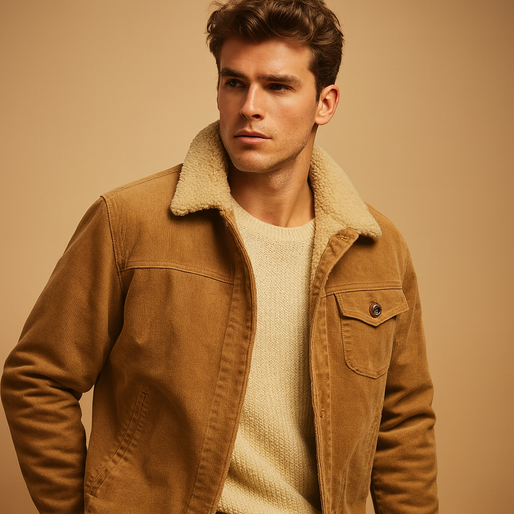 Klassieke winterjas met knopen voor heren | Pieter