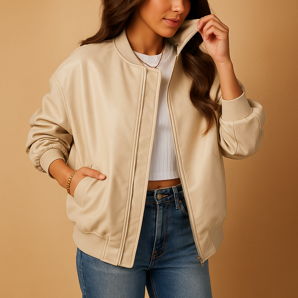 Lang baseball jack voor dames | Jolien