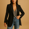 Lange blazer met slanke snit voor dames | Elise