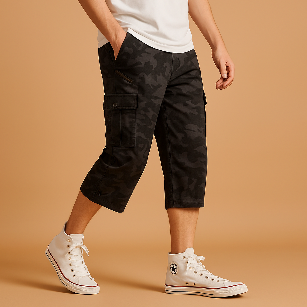 Lange cargo short voor heren | Rens