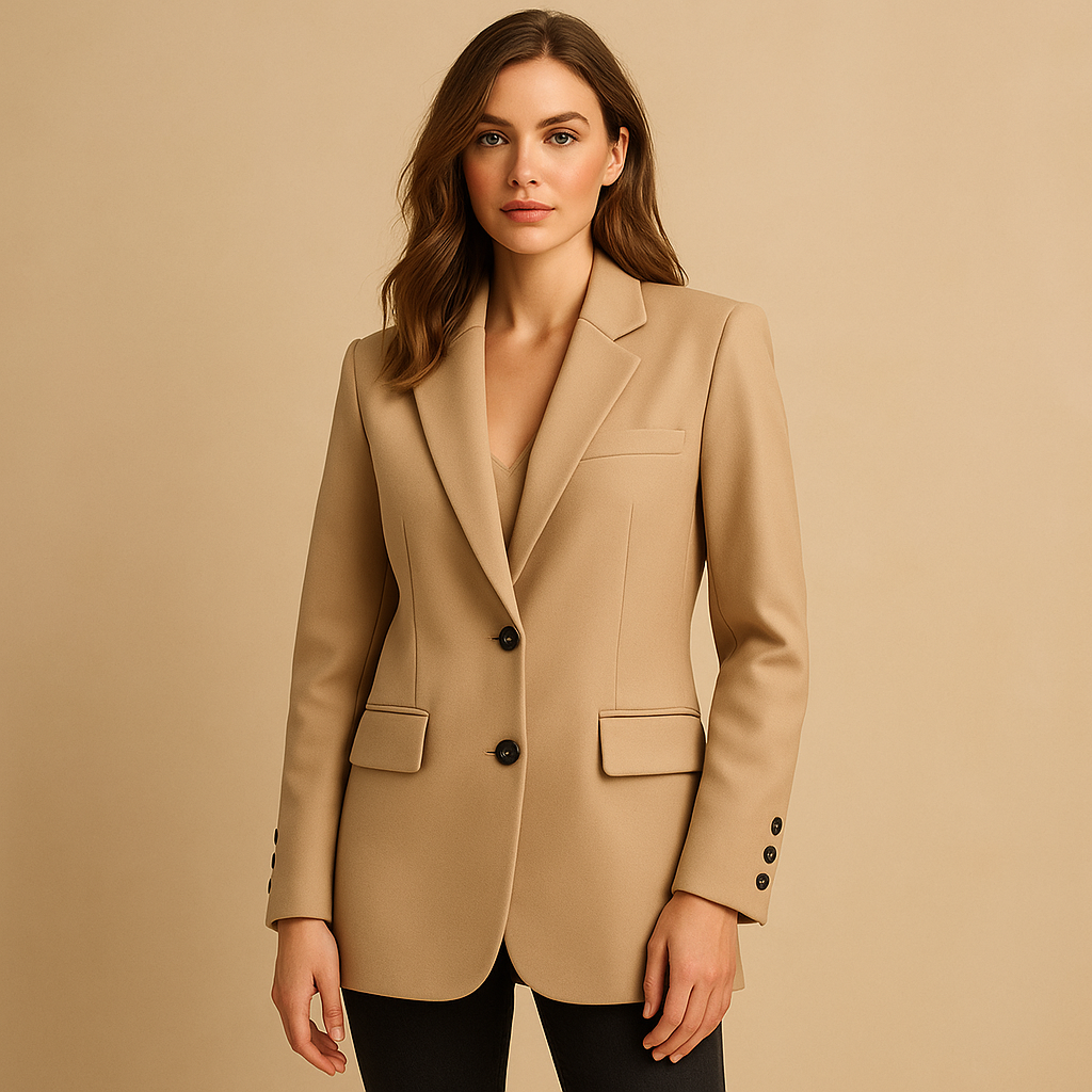 Lange blazer met tijdloos design voor dames | Brynne