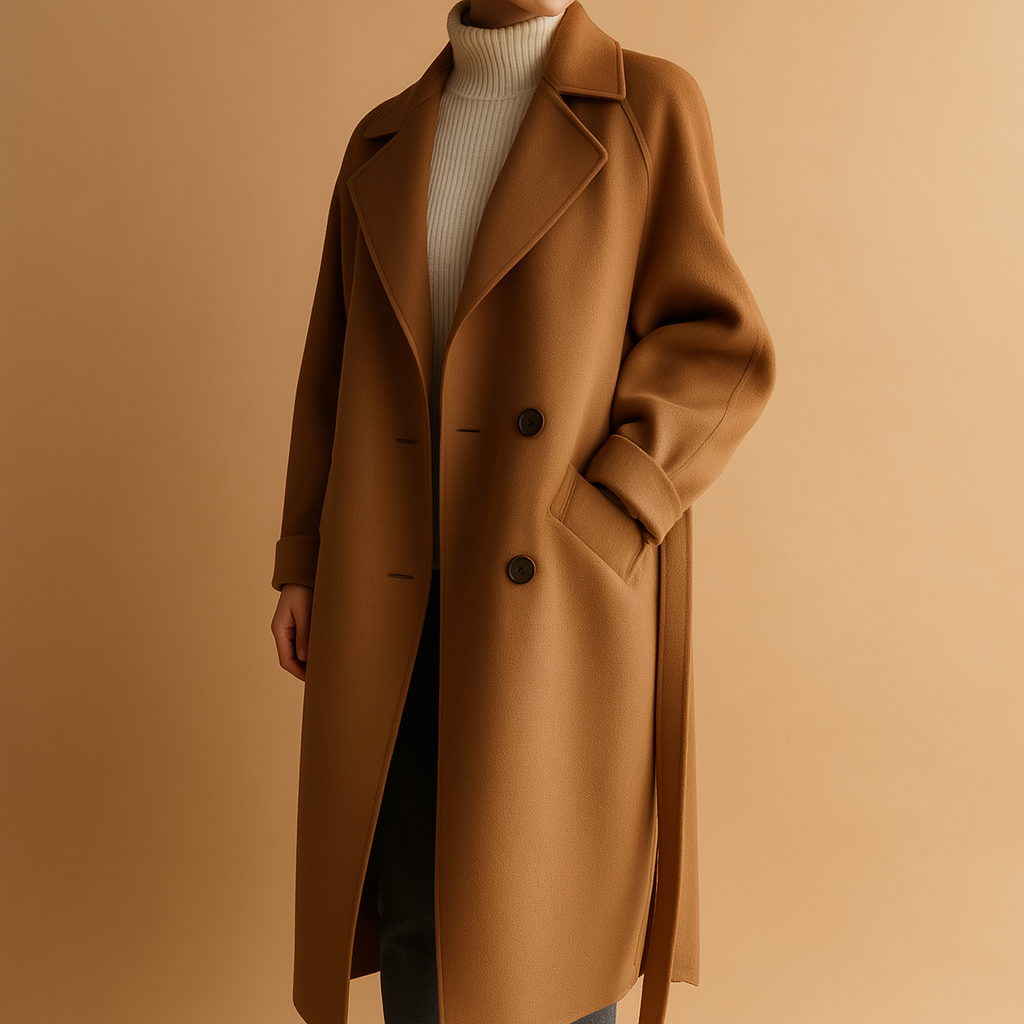 Lange elegante winterjas voor dames | Marjolein