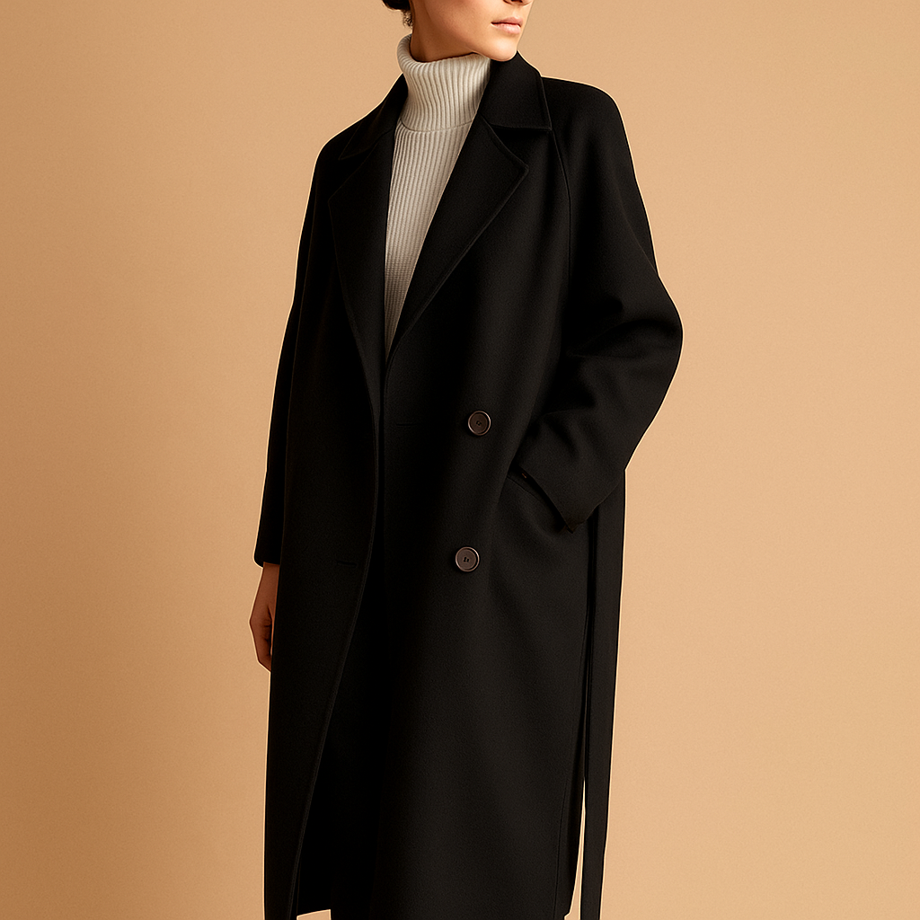 Lange elegante winterjas voor dames | Veerle