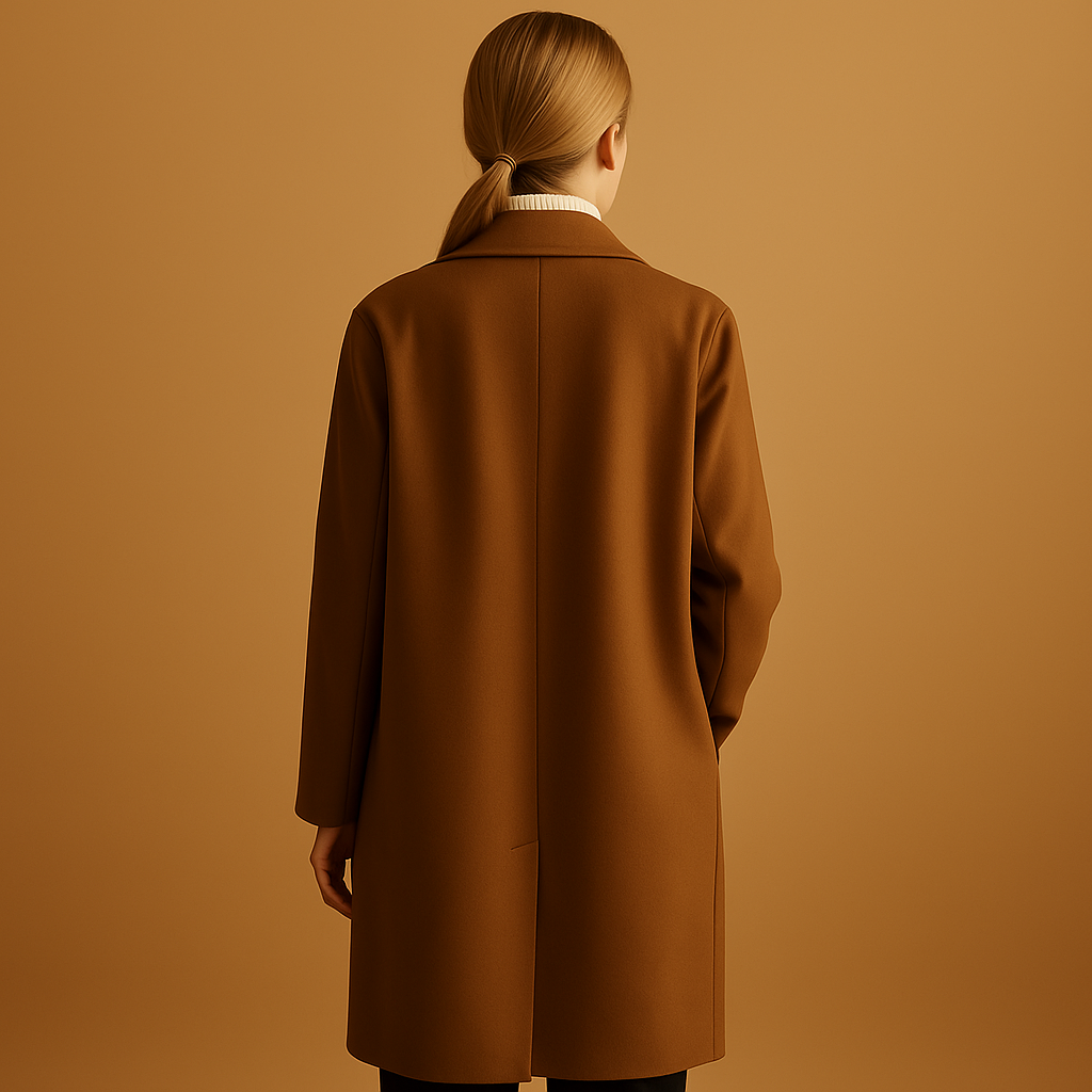 Lange elegante winterjas voor dames | Veerle