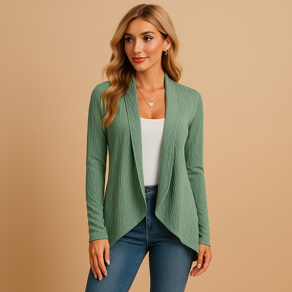 Lange gebreide cardigan voor dames | Fenna