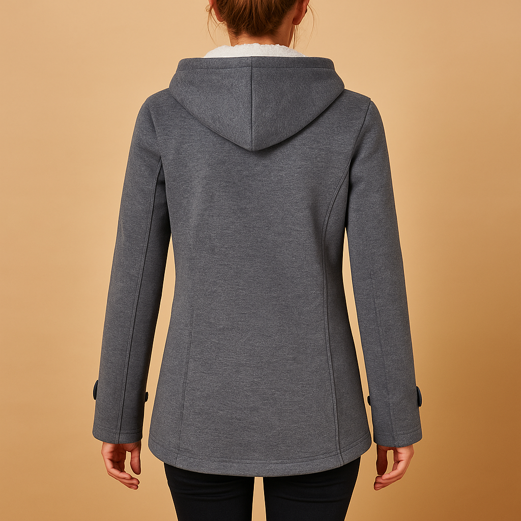 Lange winterjas met capuchon voor dames | Annemarie