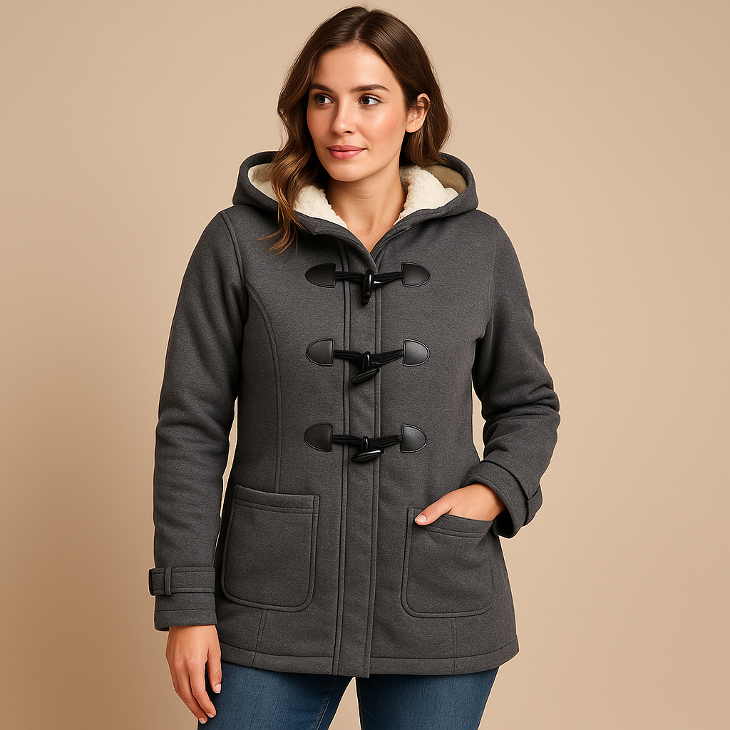 Lange winterjas met capuchon voor dames | Annemarie