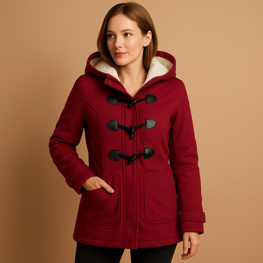 Lange winterjas met capuchon voor dames | Annemarie