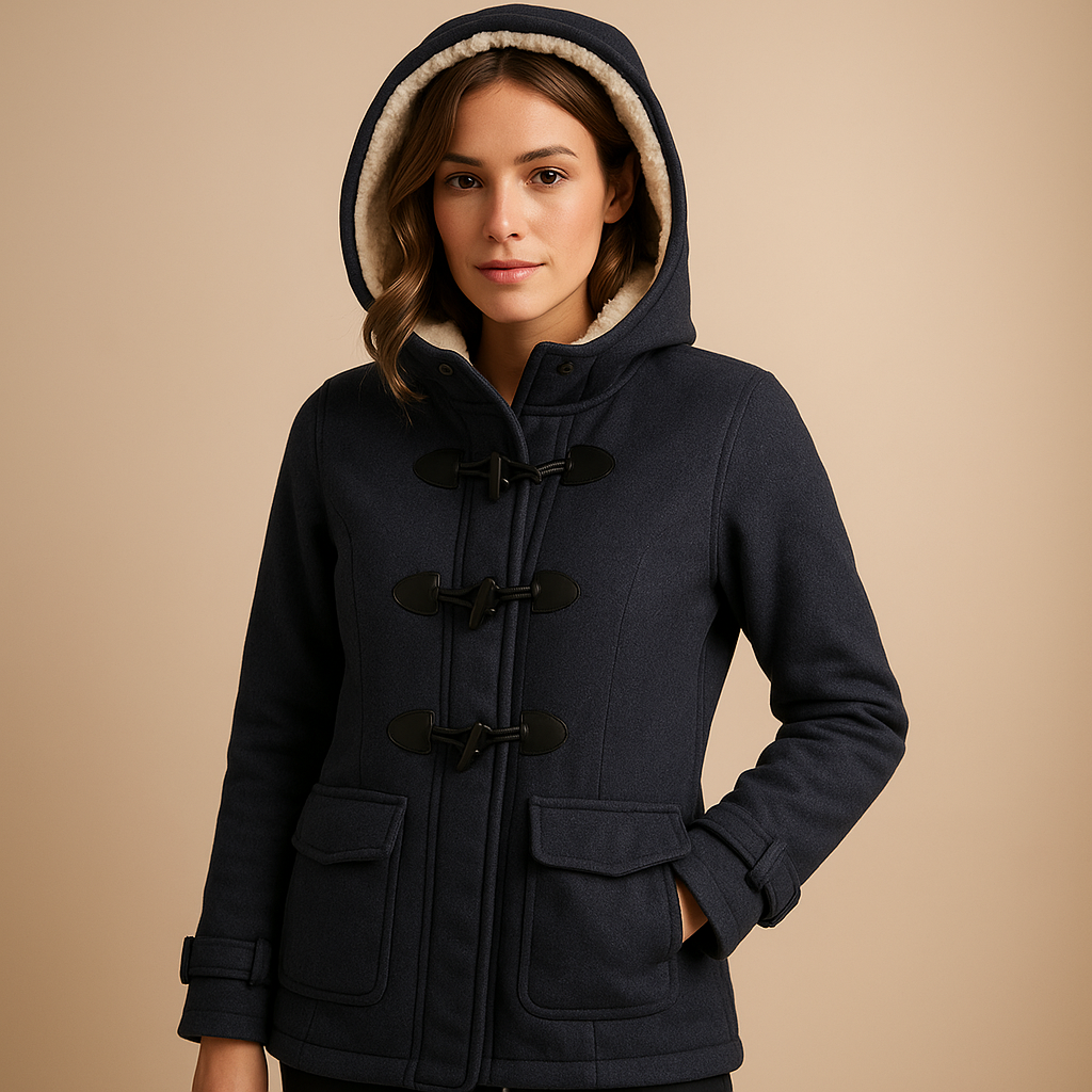 Lange winterjas met capuchon voor dames | Annemarie