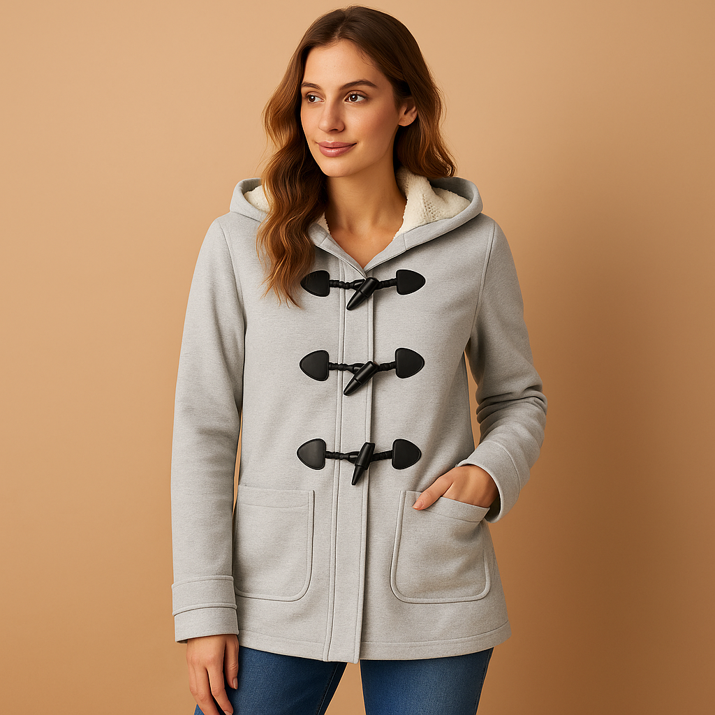 Lange winterjas met capuchon voor dames | Annemarie