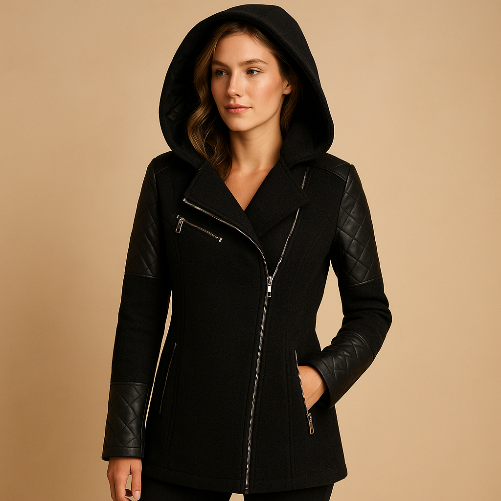 Lange winterjas met capuchon voor dames | Isa