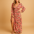Lange zomerjurk met bloemenprint voor dames | Noa