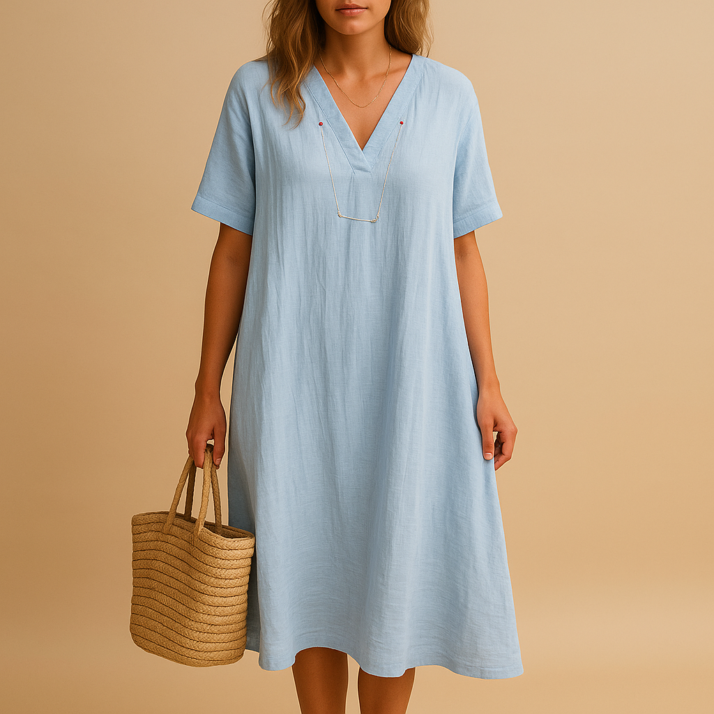 Lichte ademende zomerjurk voor dames | Lieke