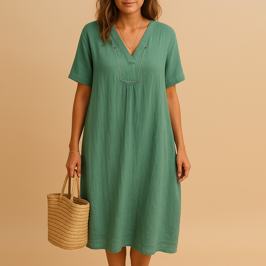 Lichte ademende zomerjurk voor dames | Lieke