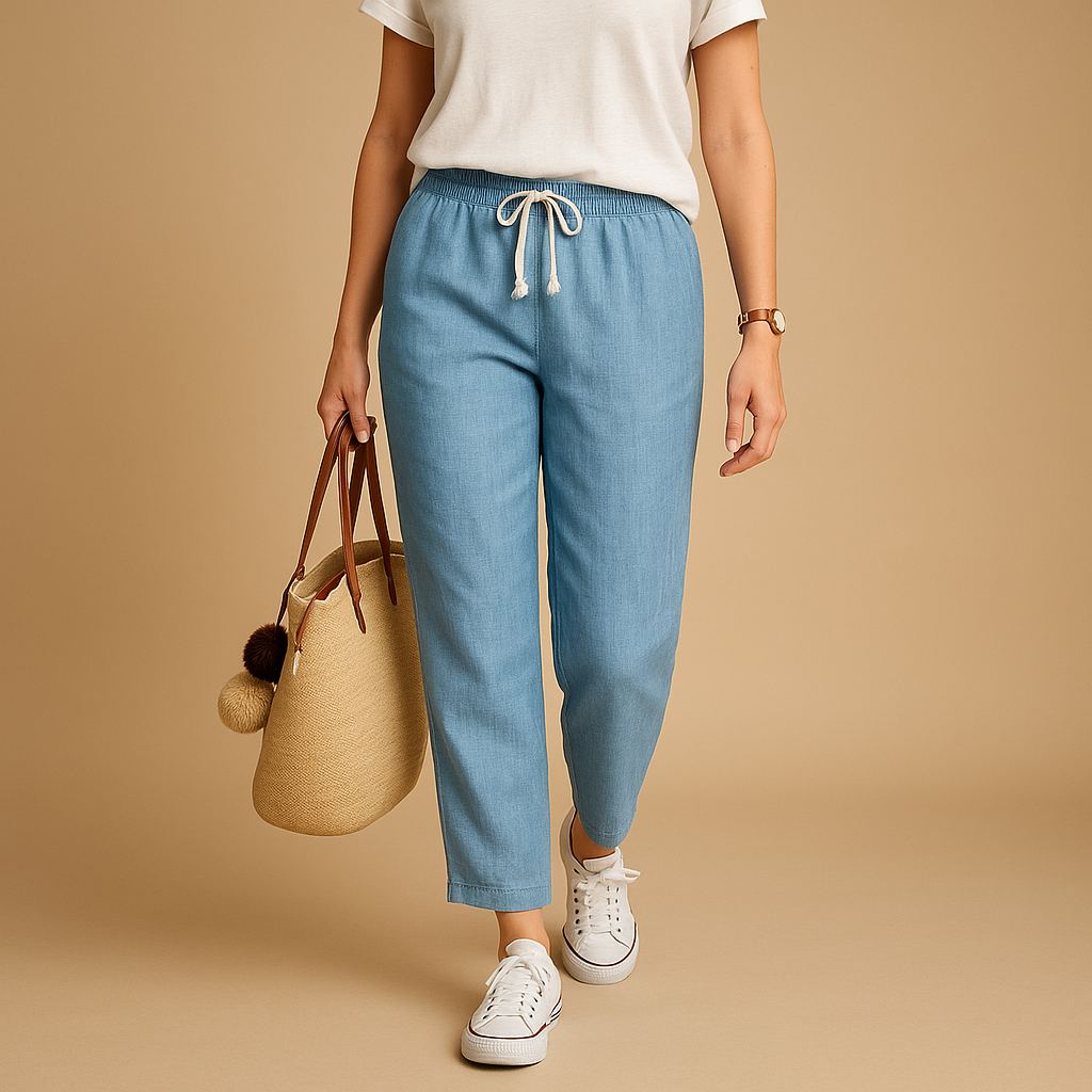 Lichtgewicht ademende broek voor dames met flexibele pasvorm | Jill