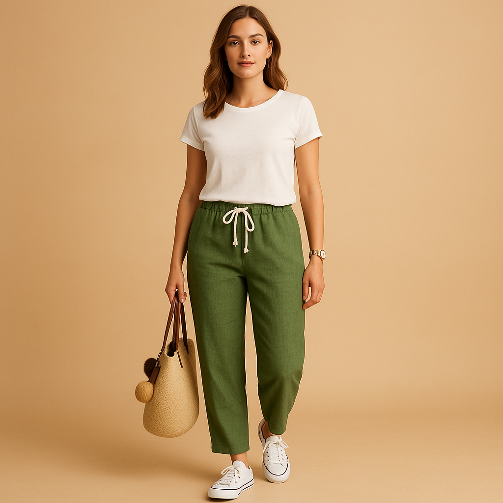 Lichtgewicht ademende broek voor dames met flexibele pasvorm | Jill