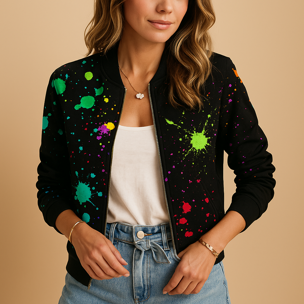 Lichtgewicht zomerjas met print voor dames | Nienke