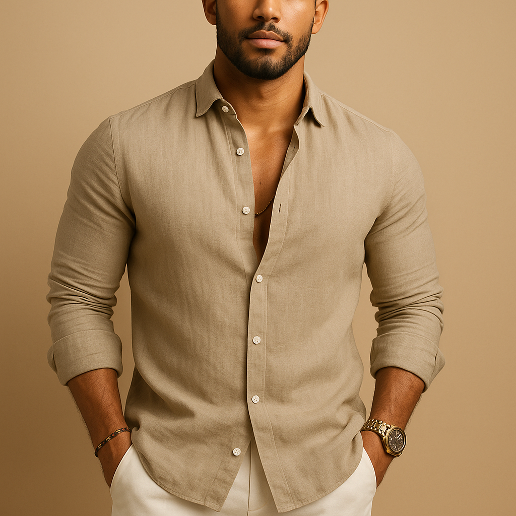 Overhemd met comfortabele pasvorm voor heren | Timo