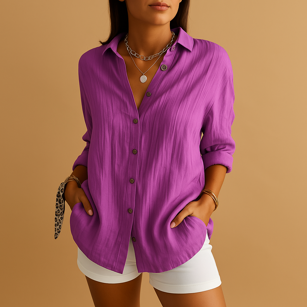 Luchtige blouse dames met comfortabele pasvorm | Lotte