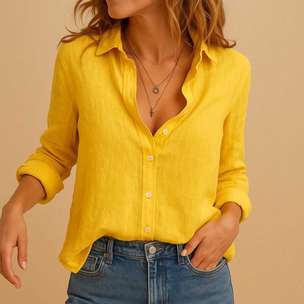 Luchtige casual blouse met losse pasvorm voor dames | Serena
