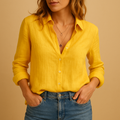 Luchtige casual blouse met relaxte pasvorm voor dames | Serena