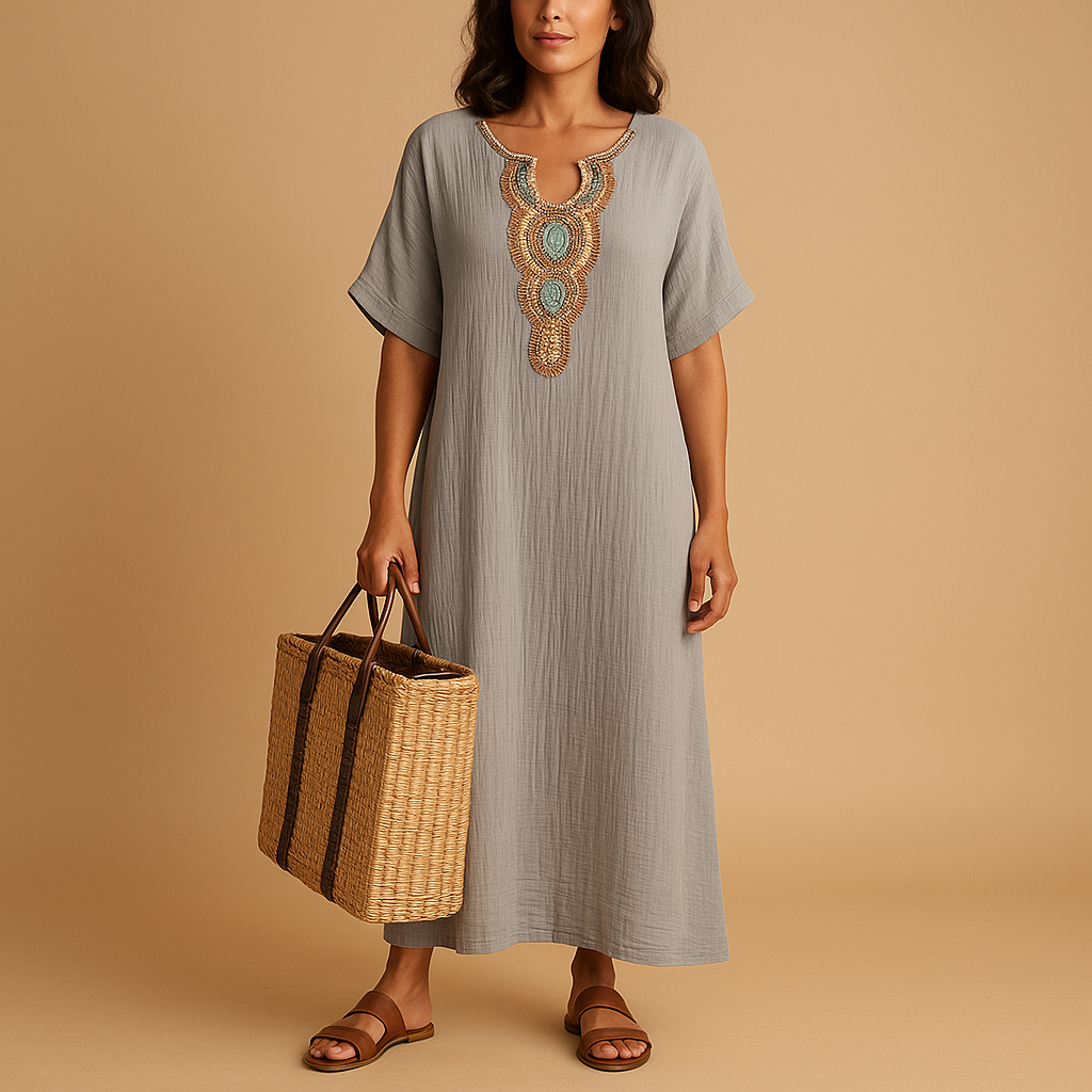 Ismay | Luchtige kaftanjurk met elegante pasvorm voor dames