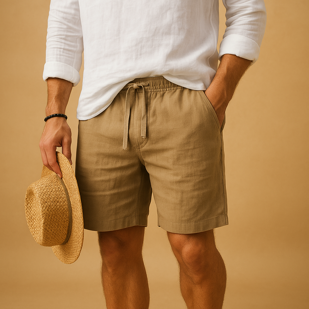 Niels | Luchtige zomershort met koordsluiting voor heren