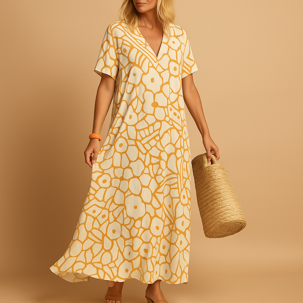Luchtige zomerjurk met korte mouwen voor dames | Hannah