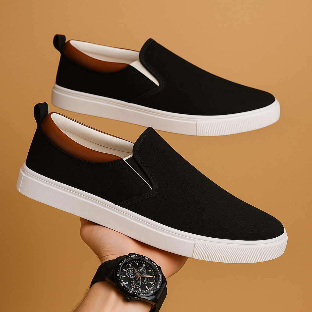 Moderne instappers met ademend textiel voor heren | Joris