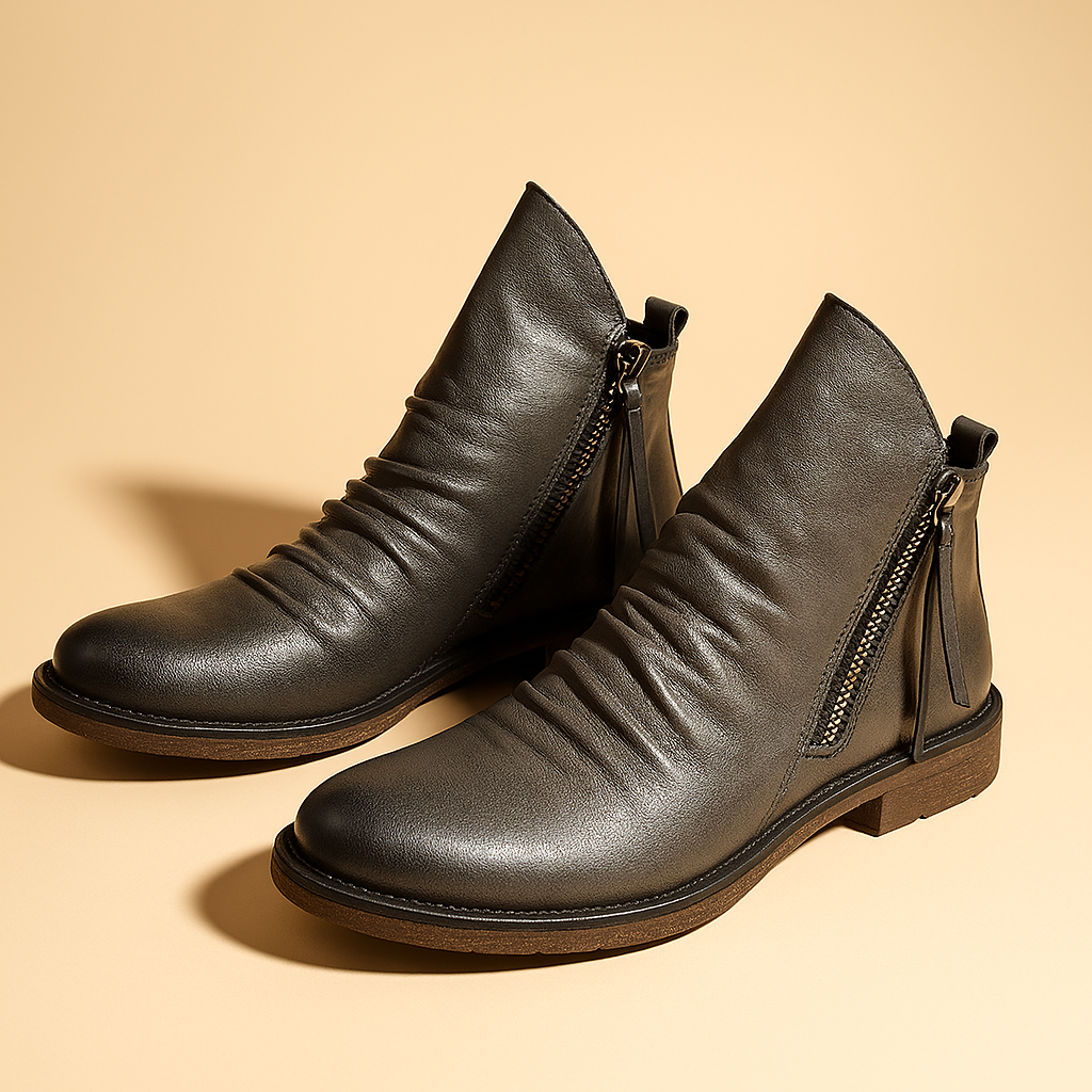 Modieuze enkellaarsjes met antislipzool voor heren | Thijs