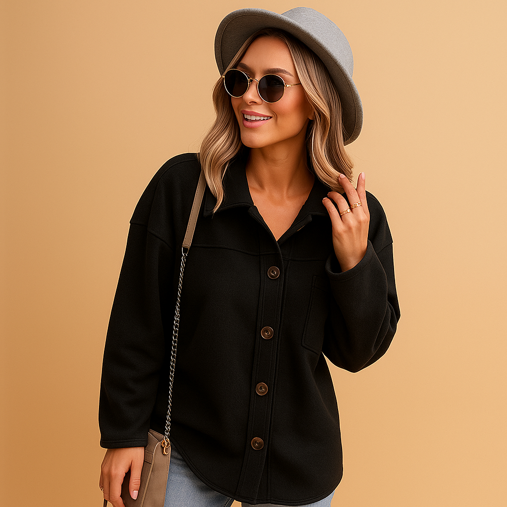 Mouwloos wintervest voor dames met klassiek silhouet | Femke