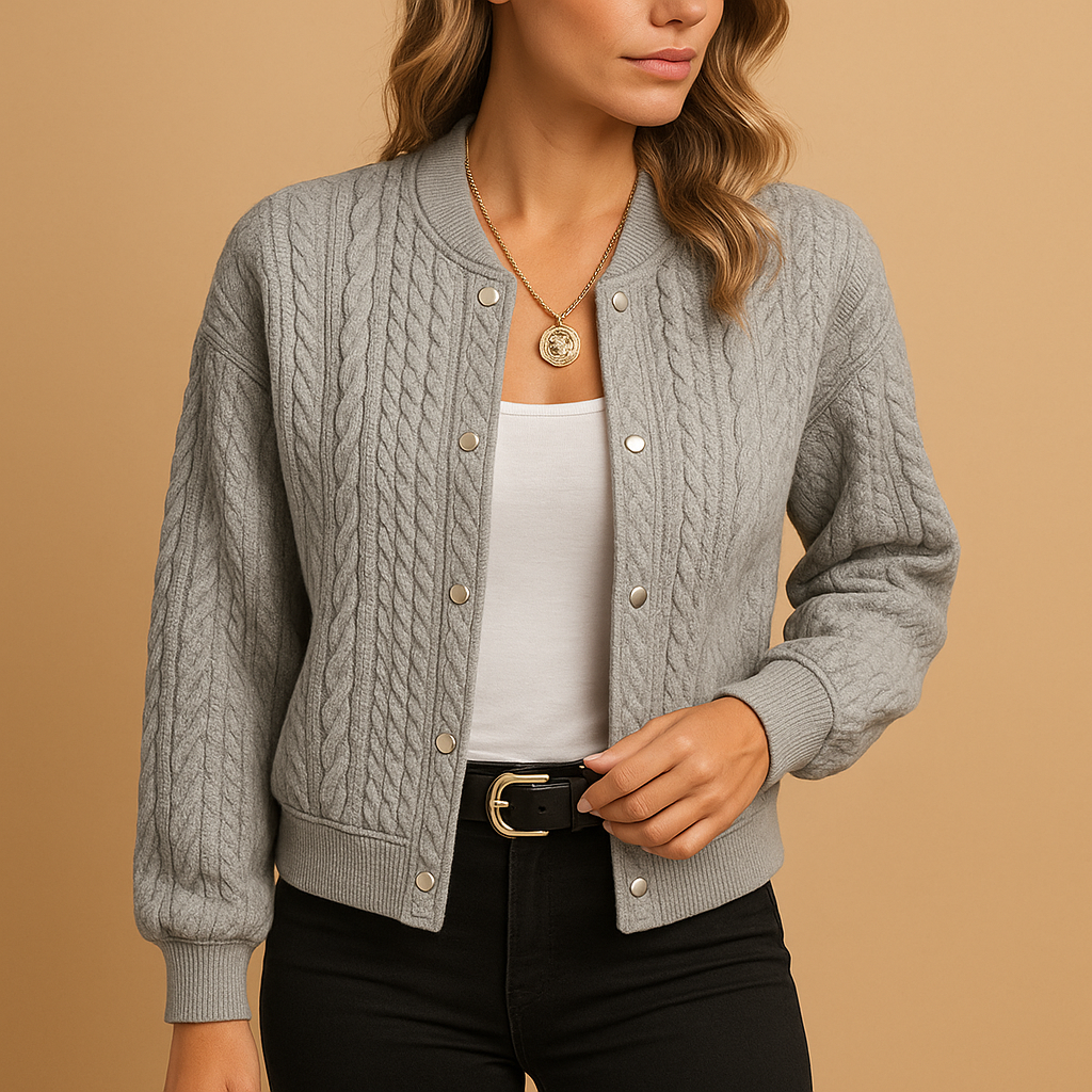Casual open-front damesvest met flatterende pasvorm | Marije