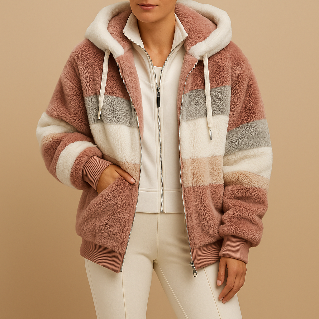 Oversized vintage gebreid jack met zakken voor dames | Lianne