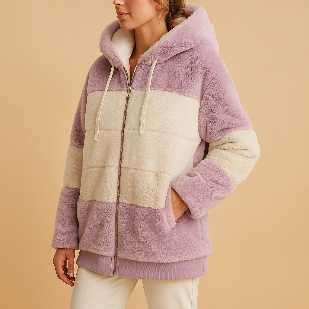 Oversized vintage gebreid jack met zakken voor dames | Lianne