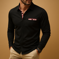 Polo shirt met lange mouwen en kraag voor heren | Mats
