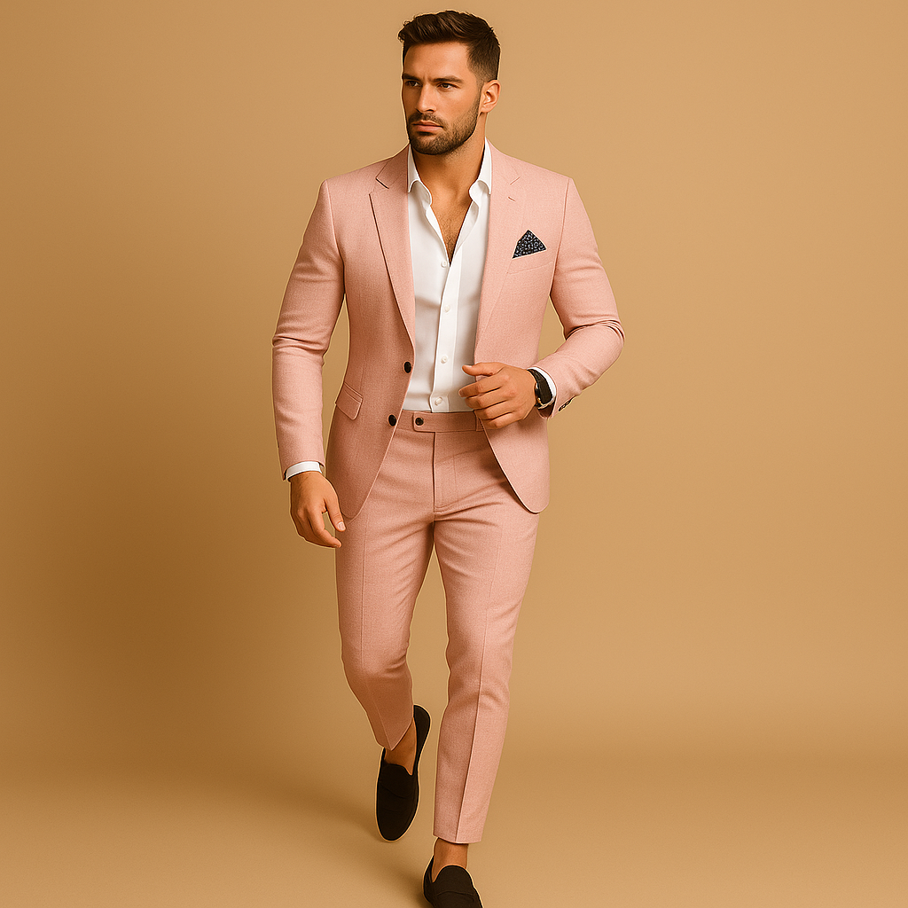 Slim fit herenpak met blazer en pantalon voor formele gelegenheden | Michael