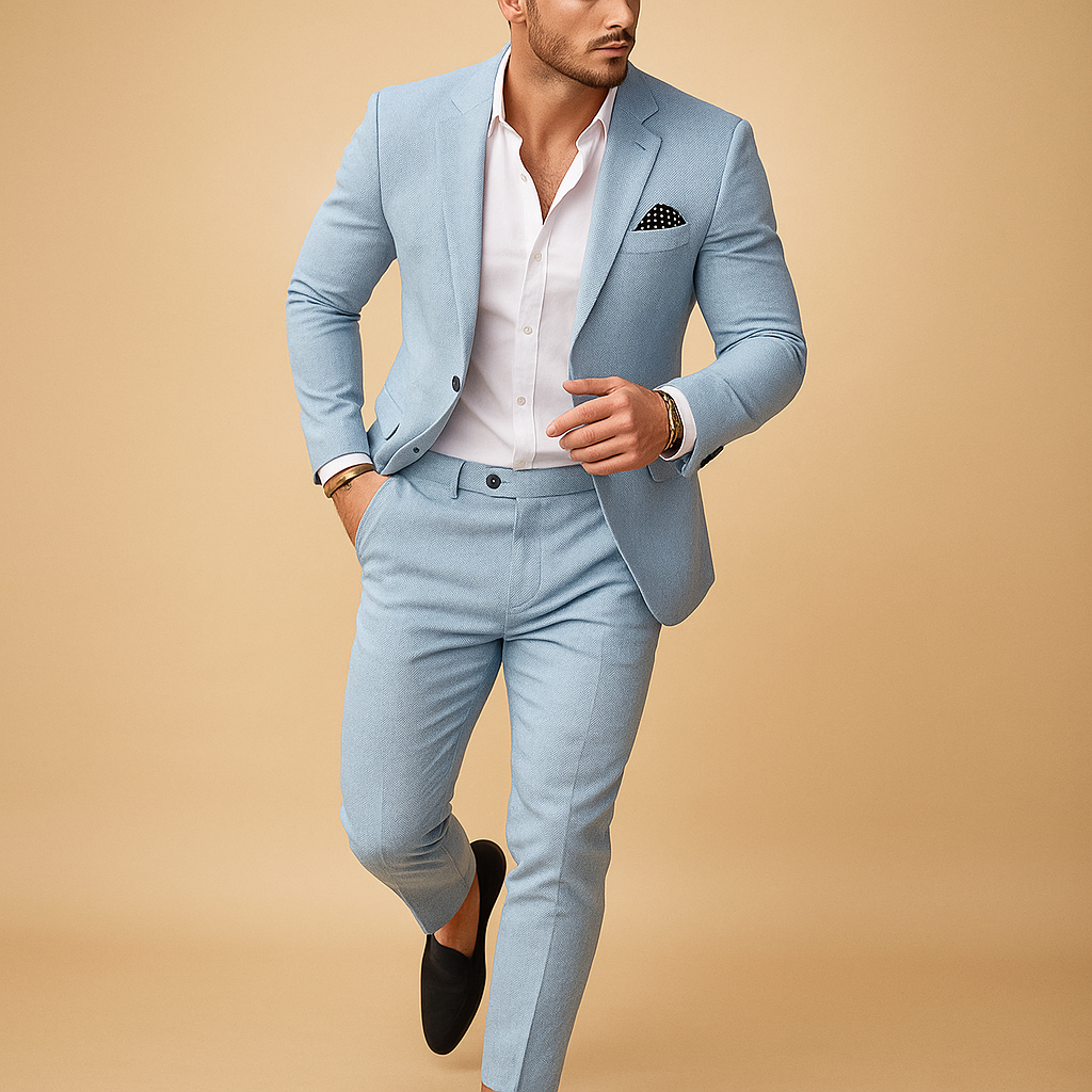 Slim fit herenpak met blazer en pantalon voor formele gelegenheden | Michael