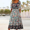 Falado – Elegante boho-jurk met print voor dames