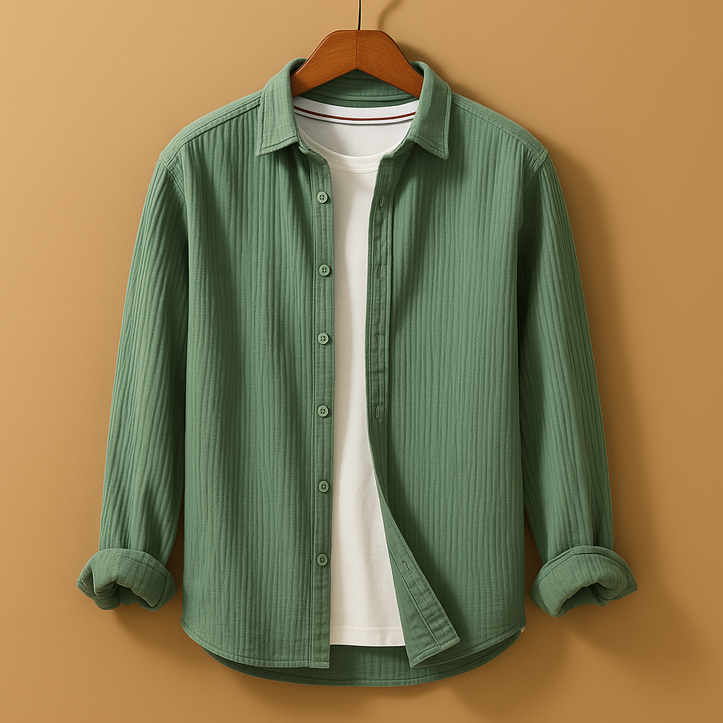 Joris | Stijlvol button-down overhemd met lange mouwen voor heren