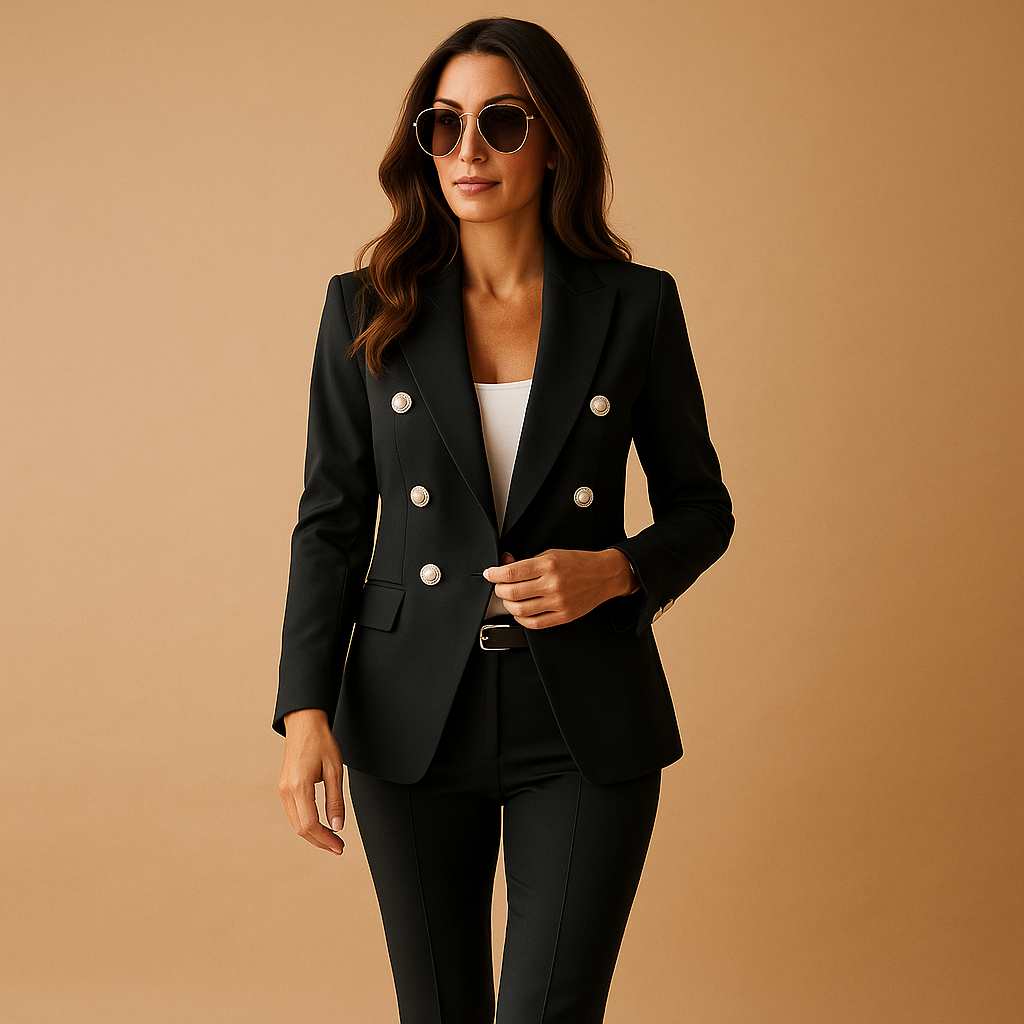 Stijlvol damespak met blazer en pantalon | Milou