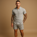 Streetwear set met overhemd en short voor heren | Bram