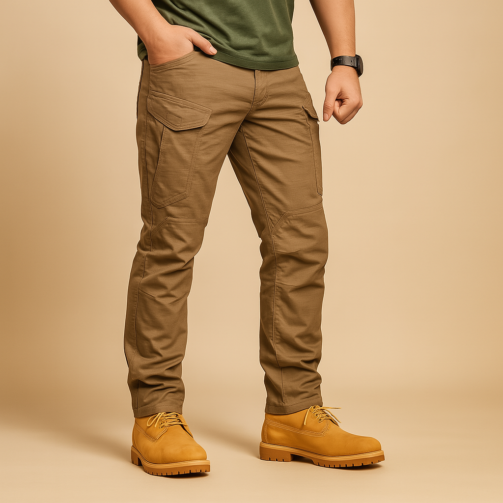 Tactische cargobroek met militaire look voor heren | Rens