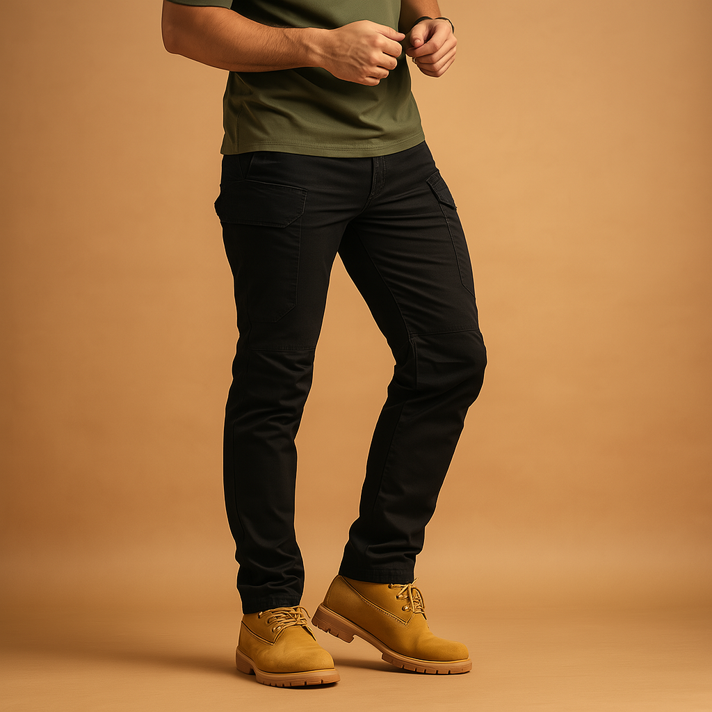 Tactische cargobroek met militaire look voor heren | Rens