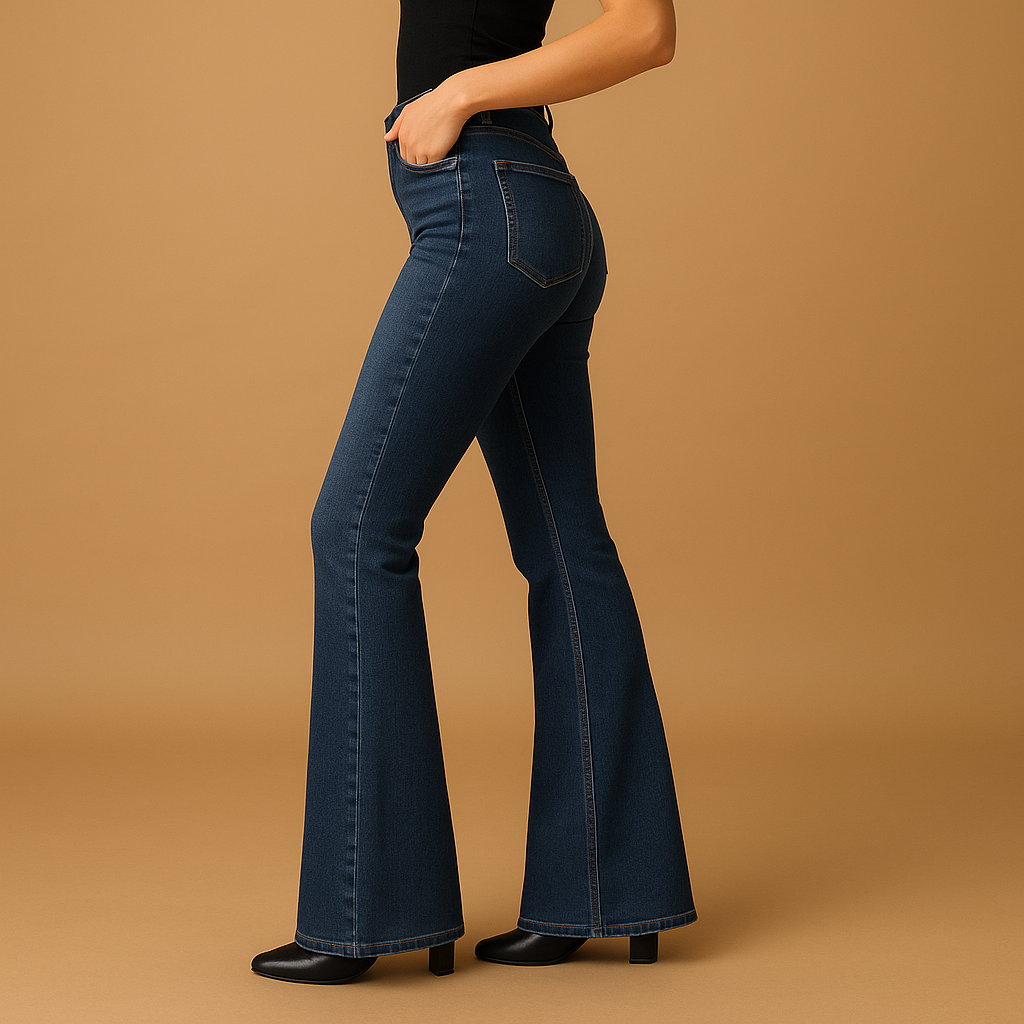 Flared high-waist jeans voor dames | Yasmine