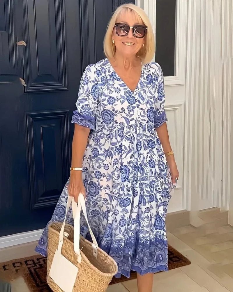Falado – Comfortabele zomerjurk – Licht, vrouwelijk en elegant