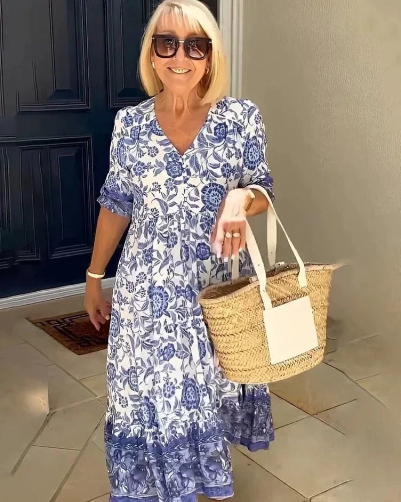 Falado – Comfortabele zomerjurk – Licht, vrouwelijk en elegant
