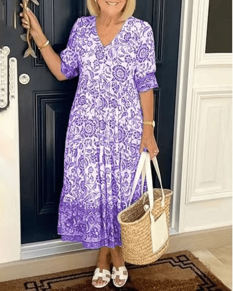 Falado – Comfortabele zomerjurk – Licht, vrouwelijk en elegant