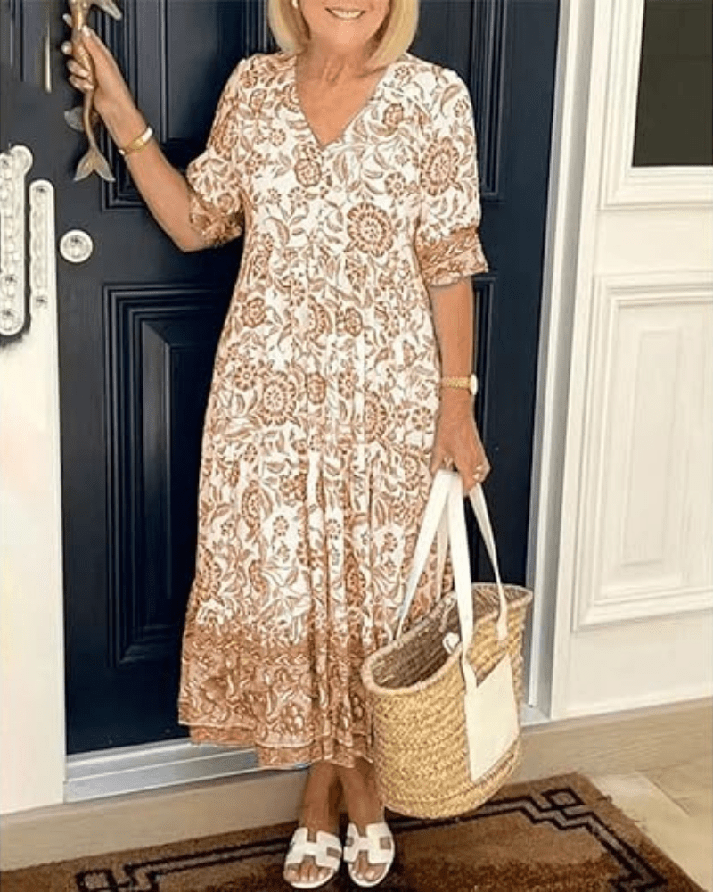 Falado – Comfortabele zomerjurk – Licht, vrouwelijk en elegant