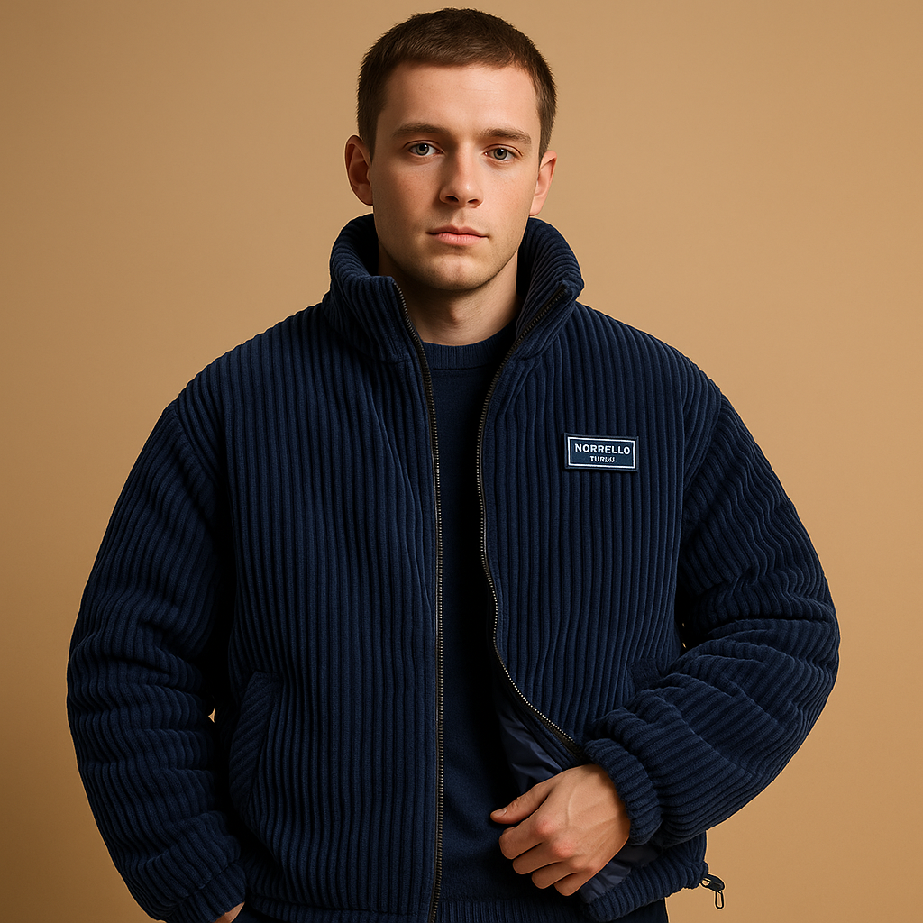 Warm corduroy jack met voering voor heren | Mees