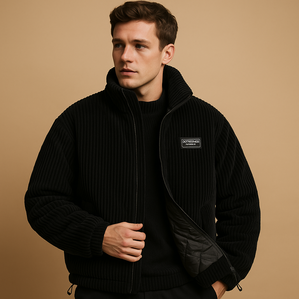 Warm corduroy jack met voering voor heren | Mees